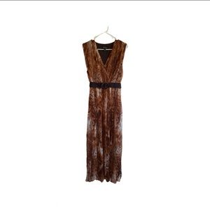 K-DASH by Kardashian Python Print Maxi Dress with Belt